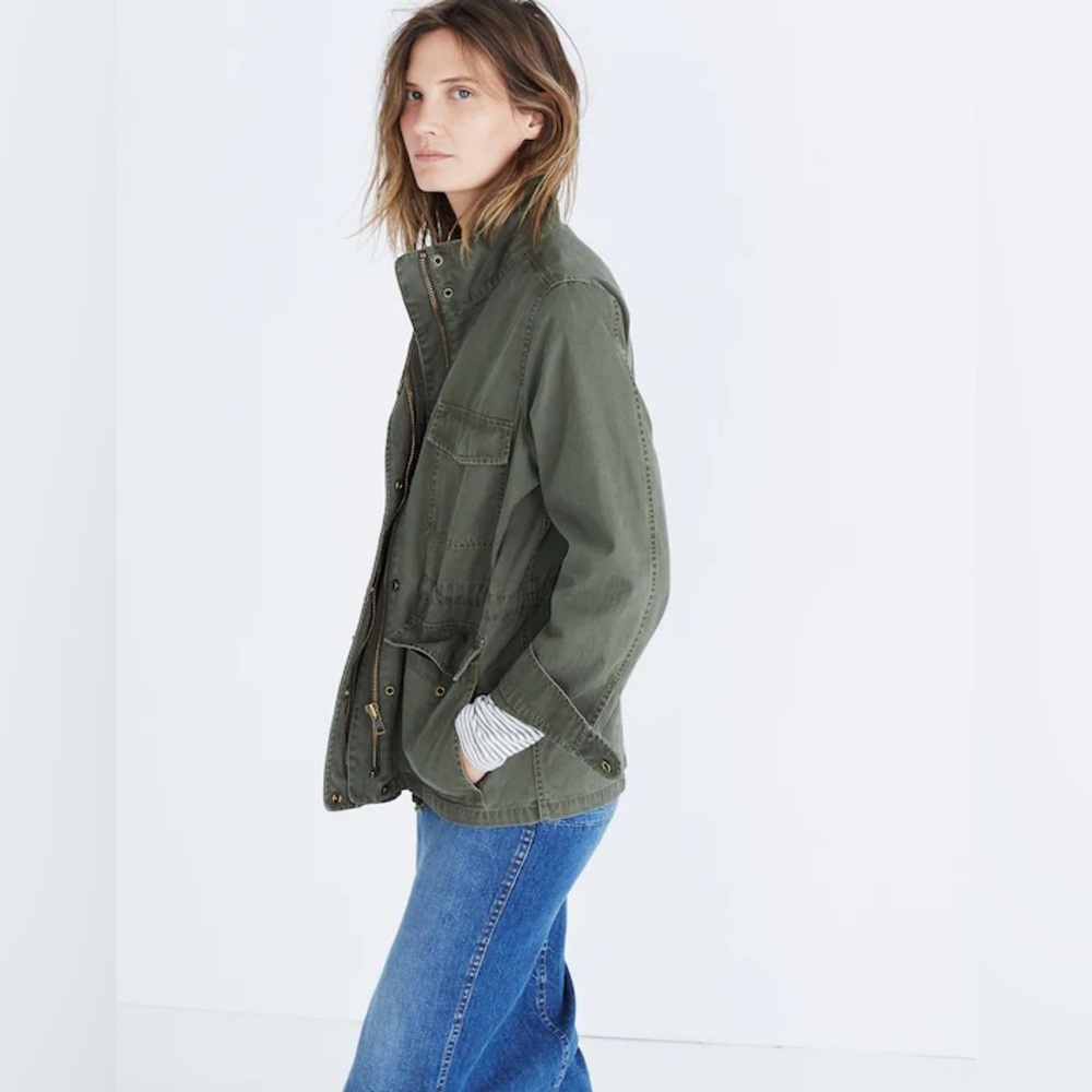 Madewell Surplus Jacket in Foliage Green size small